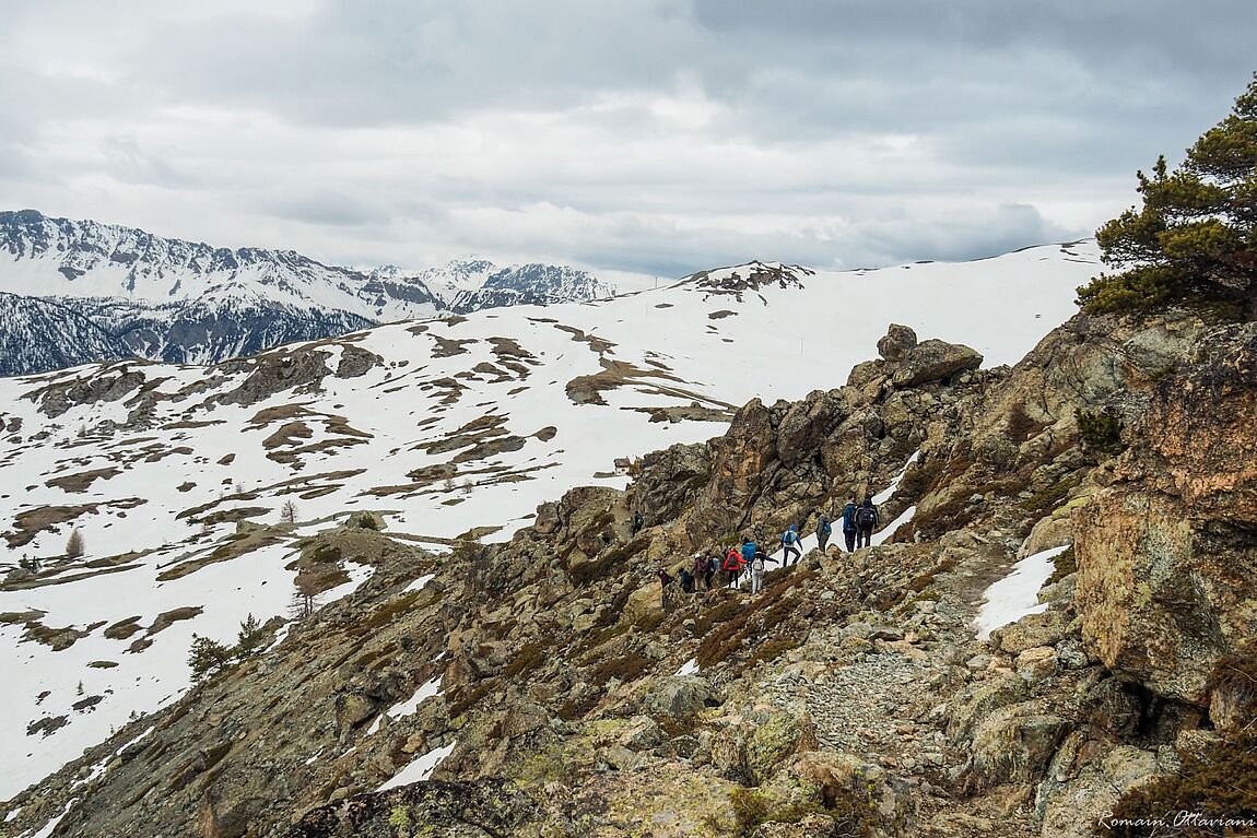 Photographie terrain en montagne