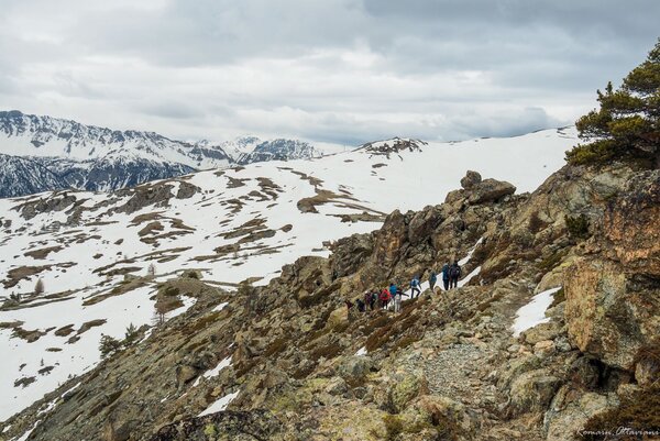Photographie terrain en montagne